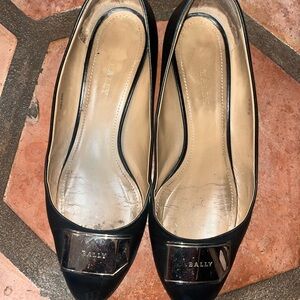 Bally Black Leather Vintage Women's Shoes size 10